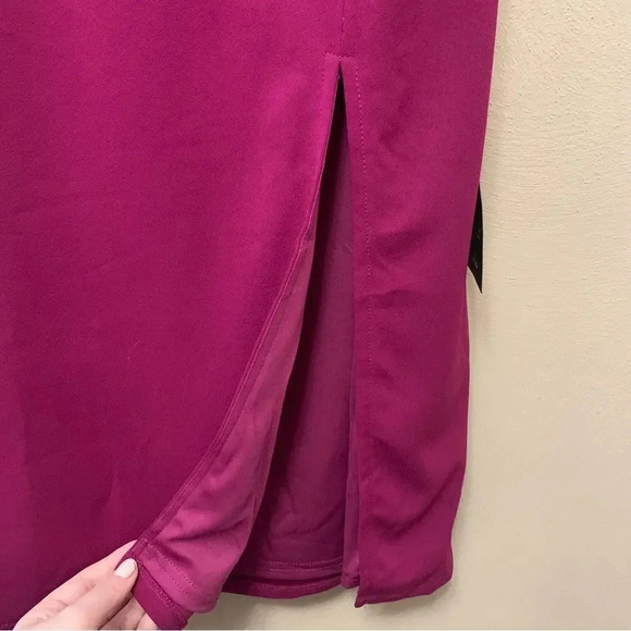 Lulus Never Look Back Magenta Backless Bodycon Midi Dress Size XL NWT New - Picture 6 of 14